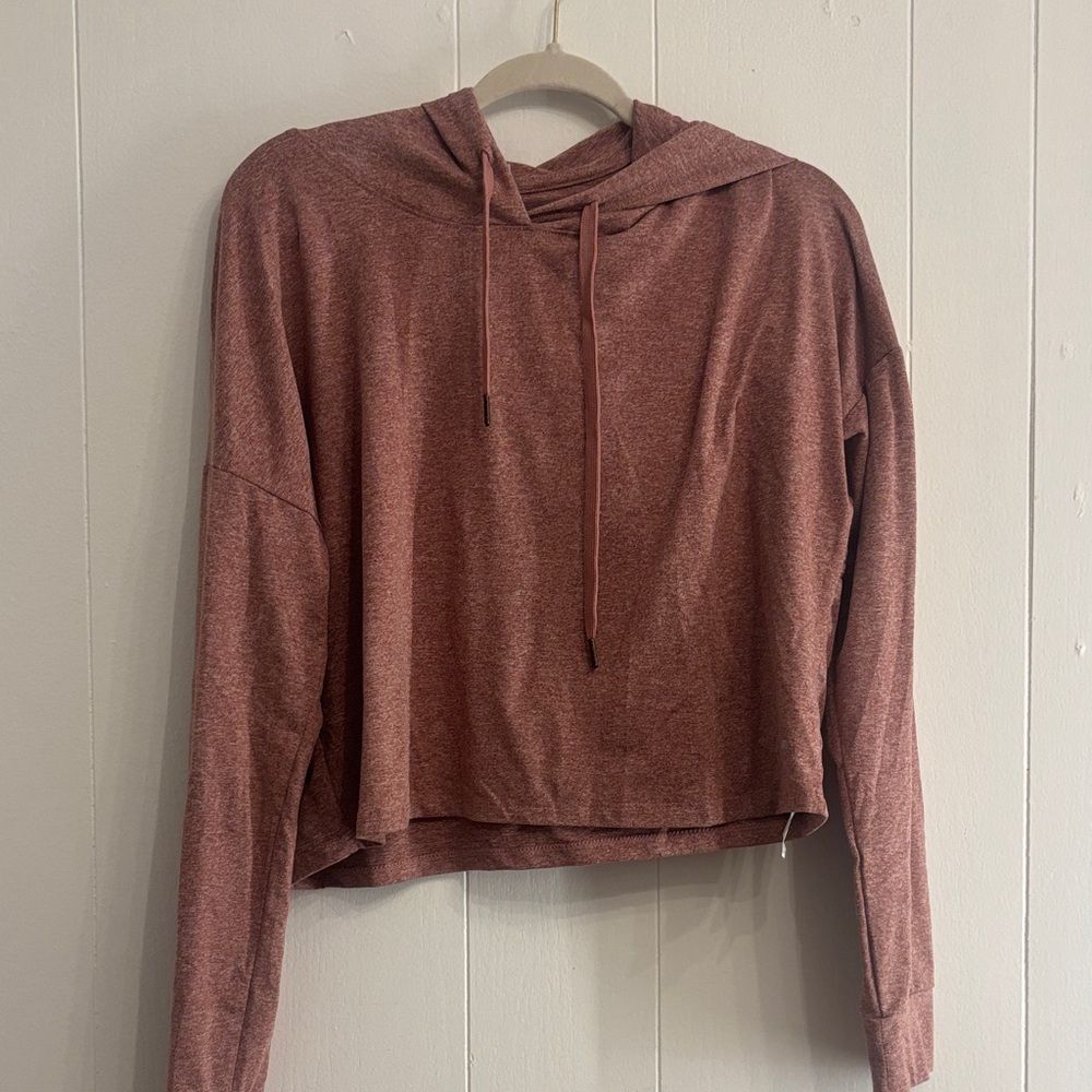 Women's Casual Hooded Top - Rust